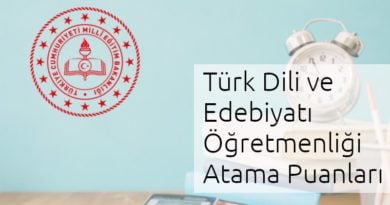 edebiyat öğretmenliği atama puanı