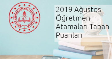 2019 ağustos atama