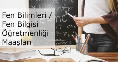 fen bilgisi maaş