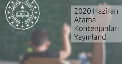 öğretmen atama kontenjan